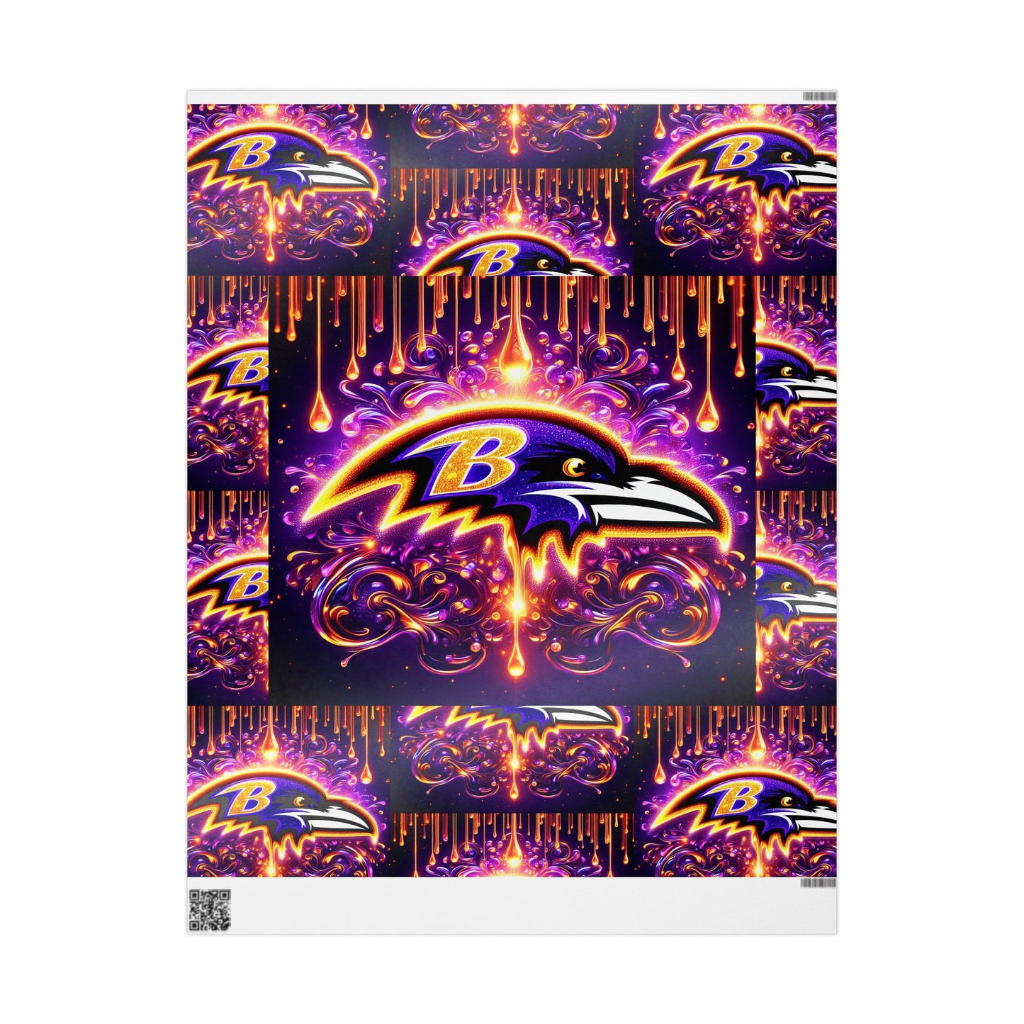 Baltimore Ravens Themed Gift Wrapping Papers