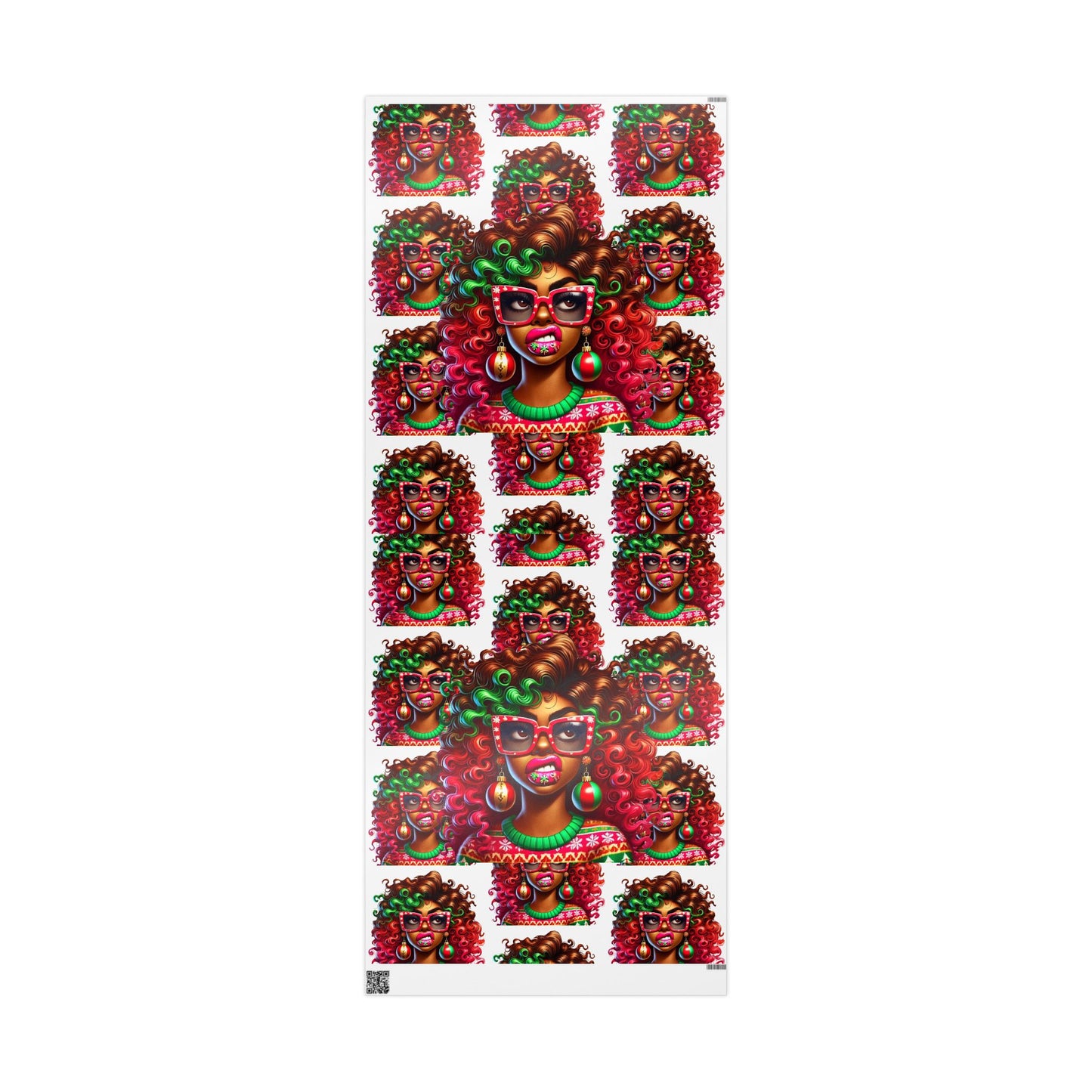 Christmas Quirky Girl 2 Gift Wrapping Papers