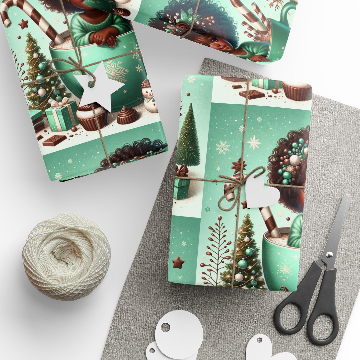 Christmas Cocoa 9 Wrapping Papers