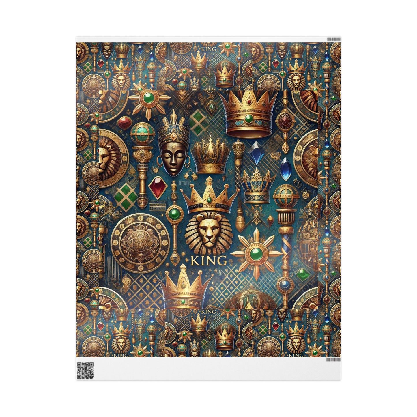 Fit For A King 8 Gift Wrapping Papers