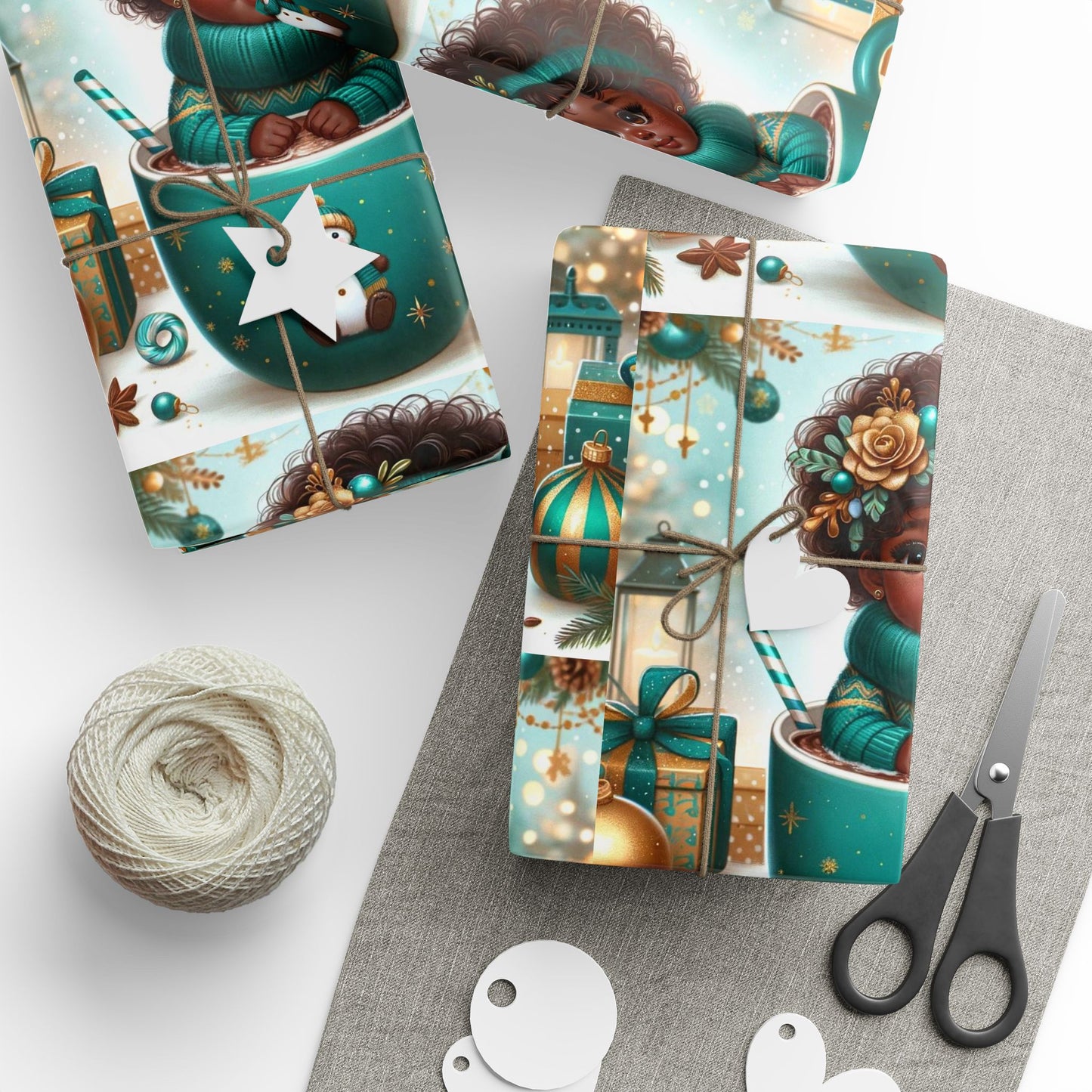 Christmas Cocoa 10 Gift Wrapping Papers