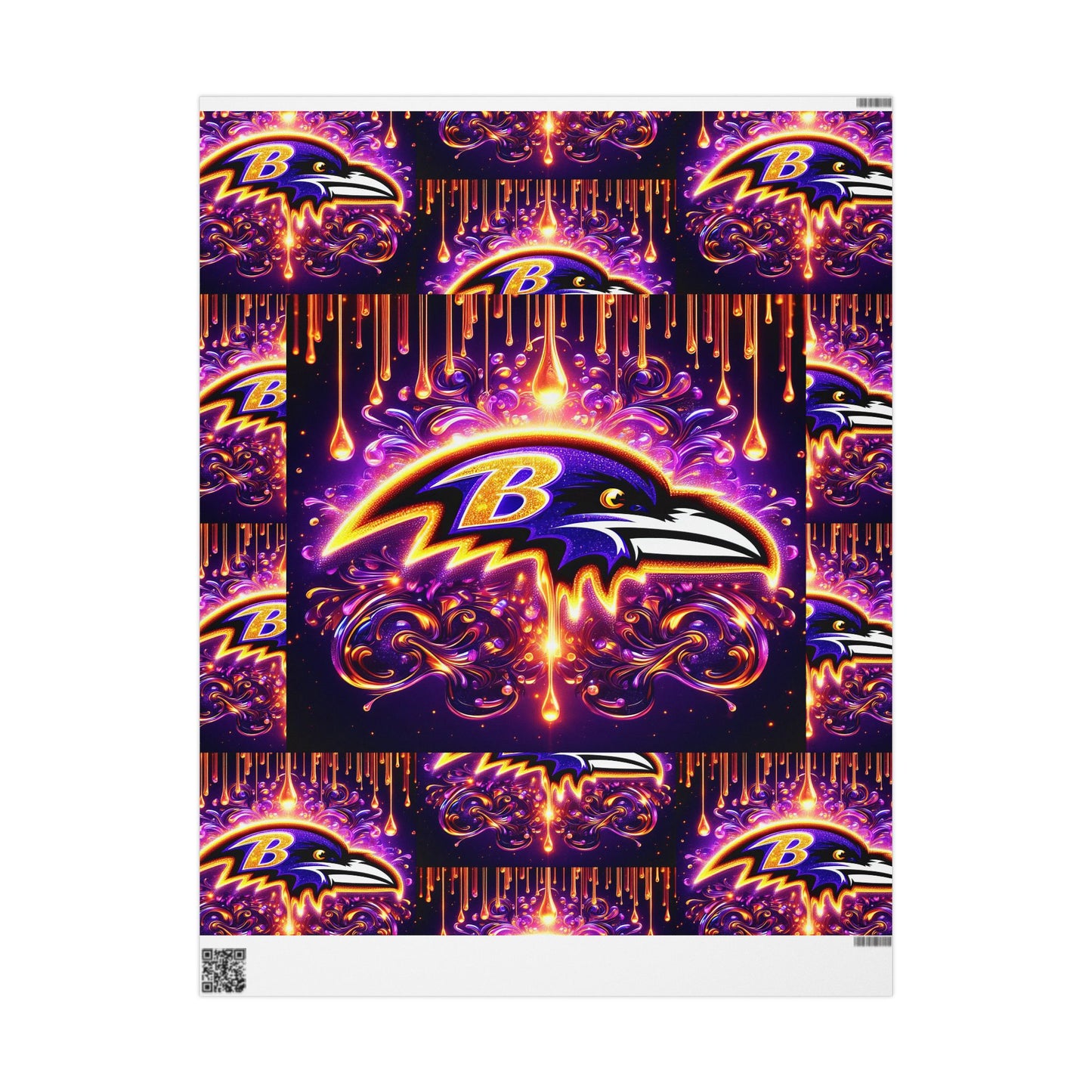 Baltimore Ravens Themed Gift Wrapping Papers