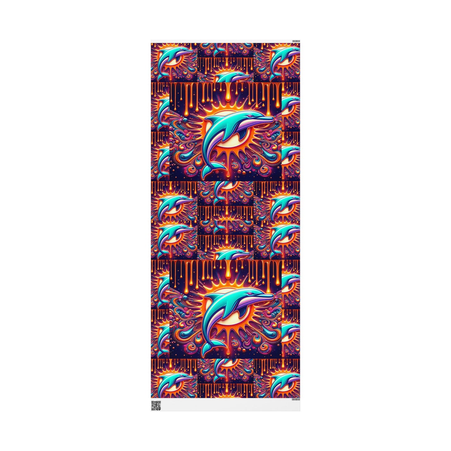 Miami Dolphins Themed Gift Wrapping Papers