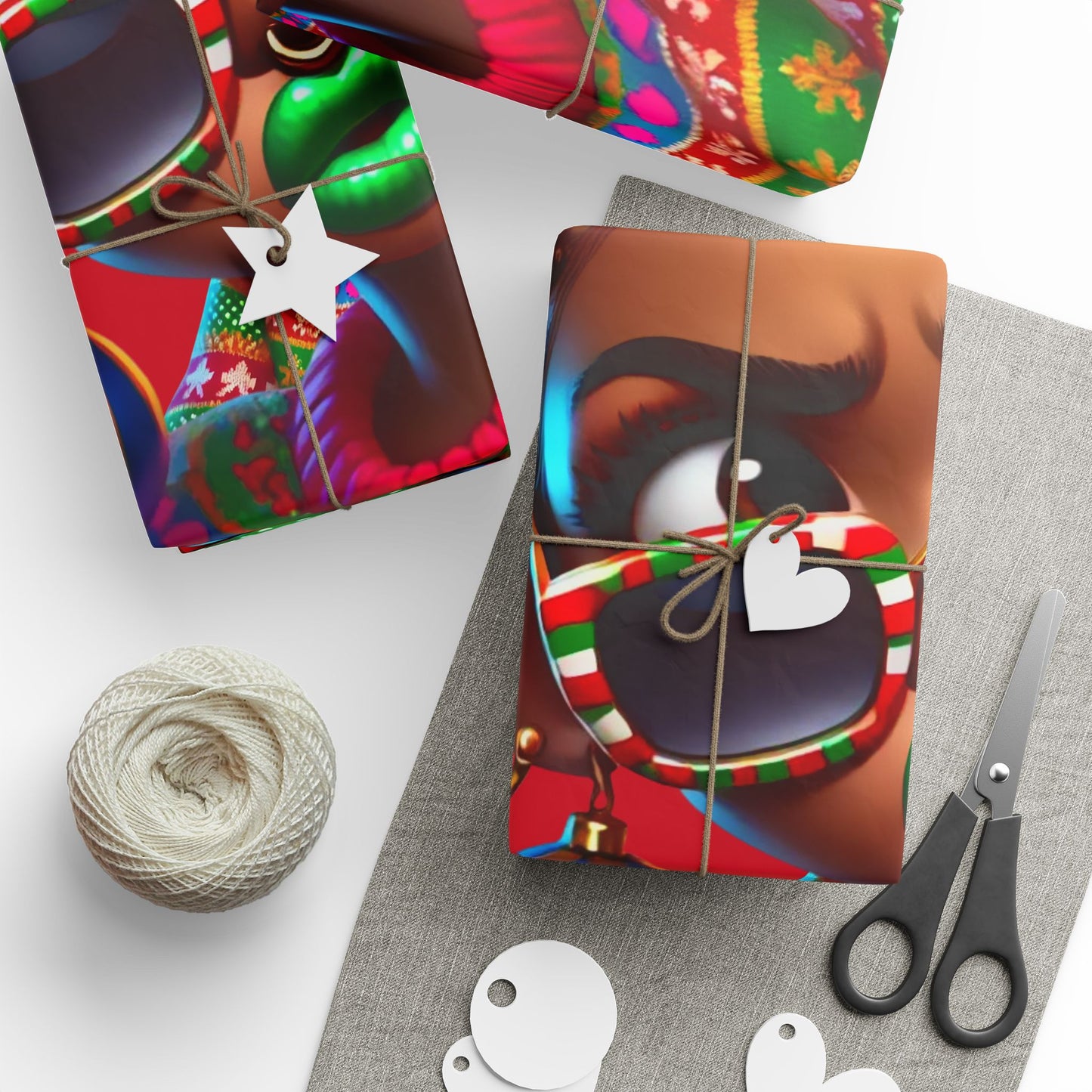 Christmas Quirky Girl 11 Gift Wrapping Papers