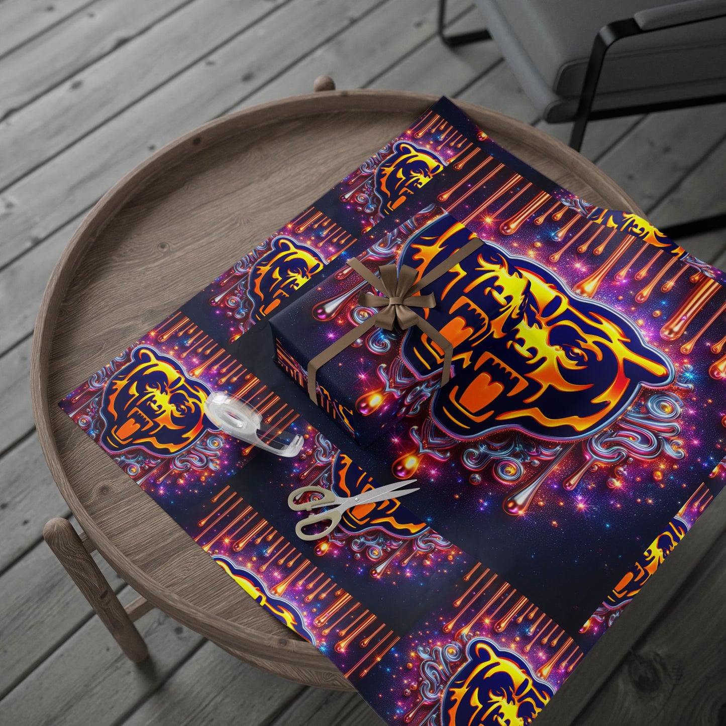 Gift Wrapping Paper - Chicago Bears Themed