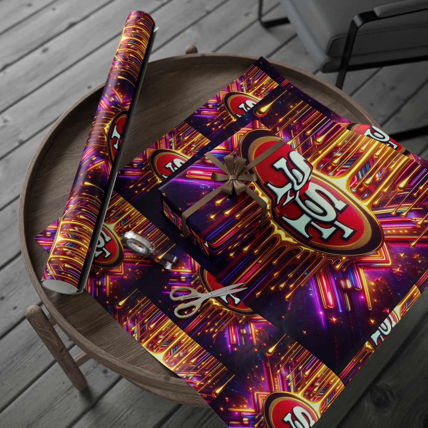 San Francisco 49ers themed Gift Wrapping Papers