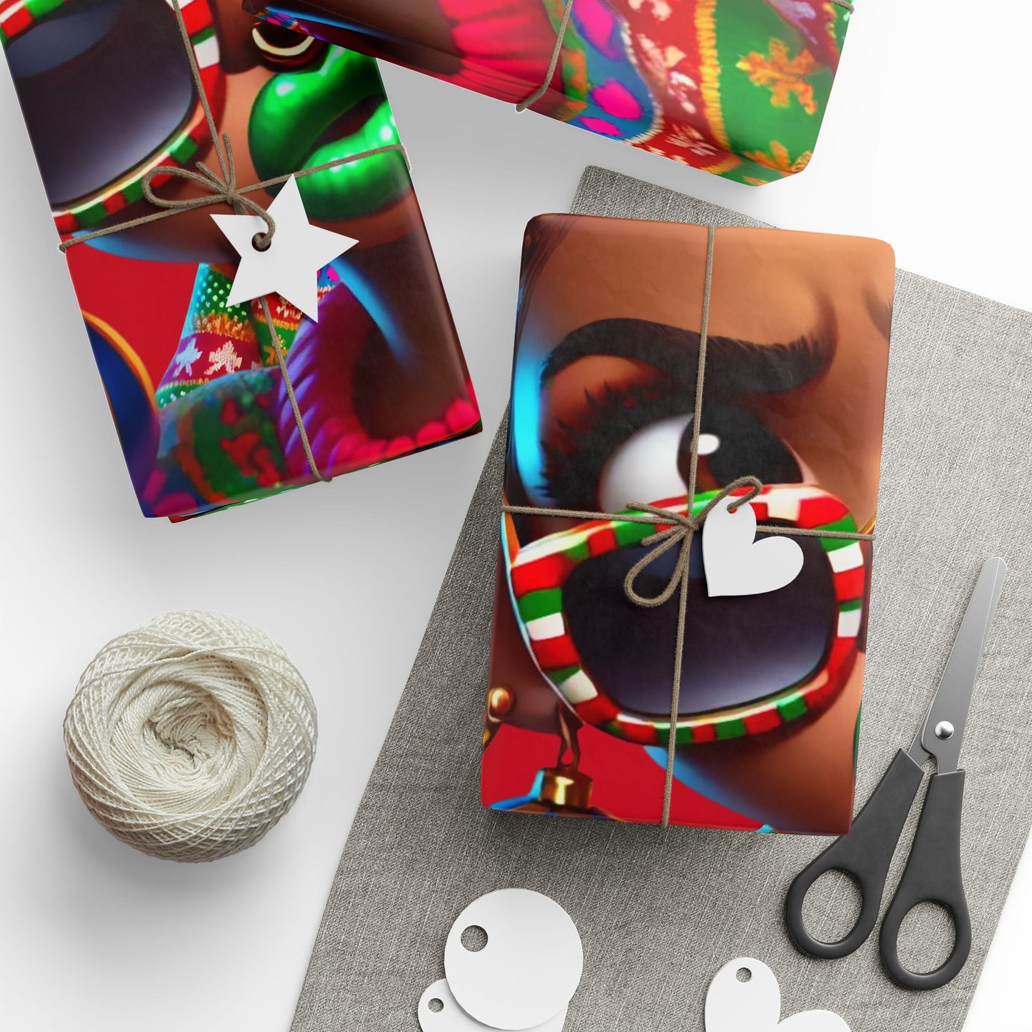 Christmas Quirky Girl 11 Gift Wrapping Papers