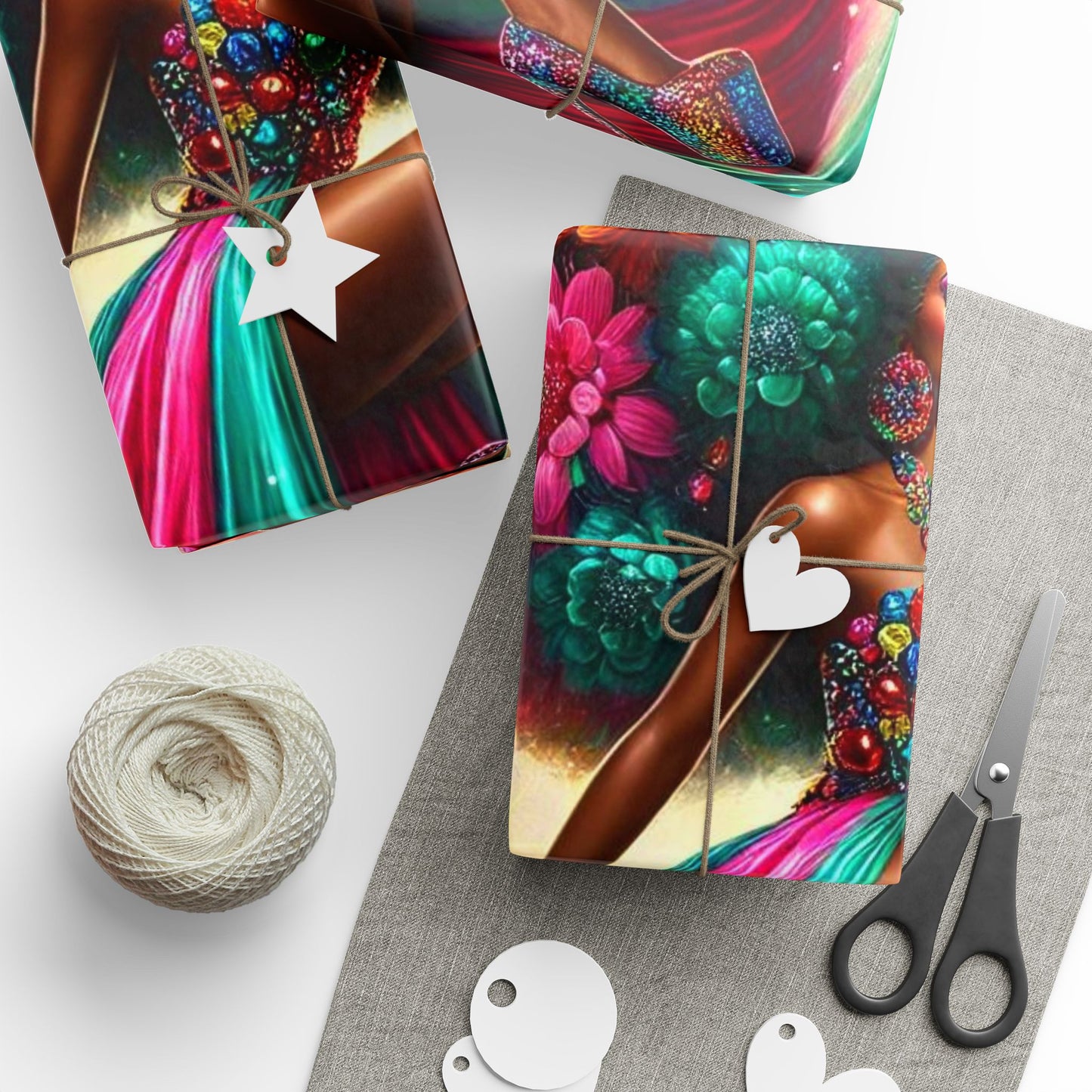 Afro Luxe 10 Gift Wrapping Papers