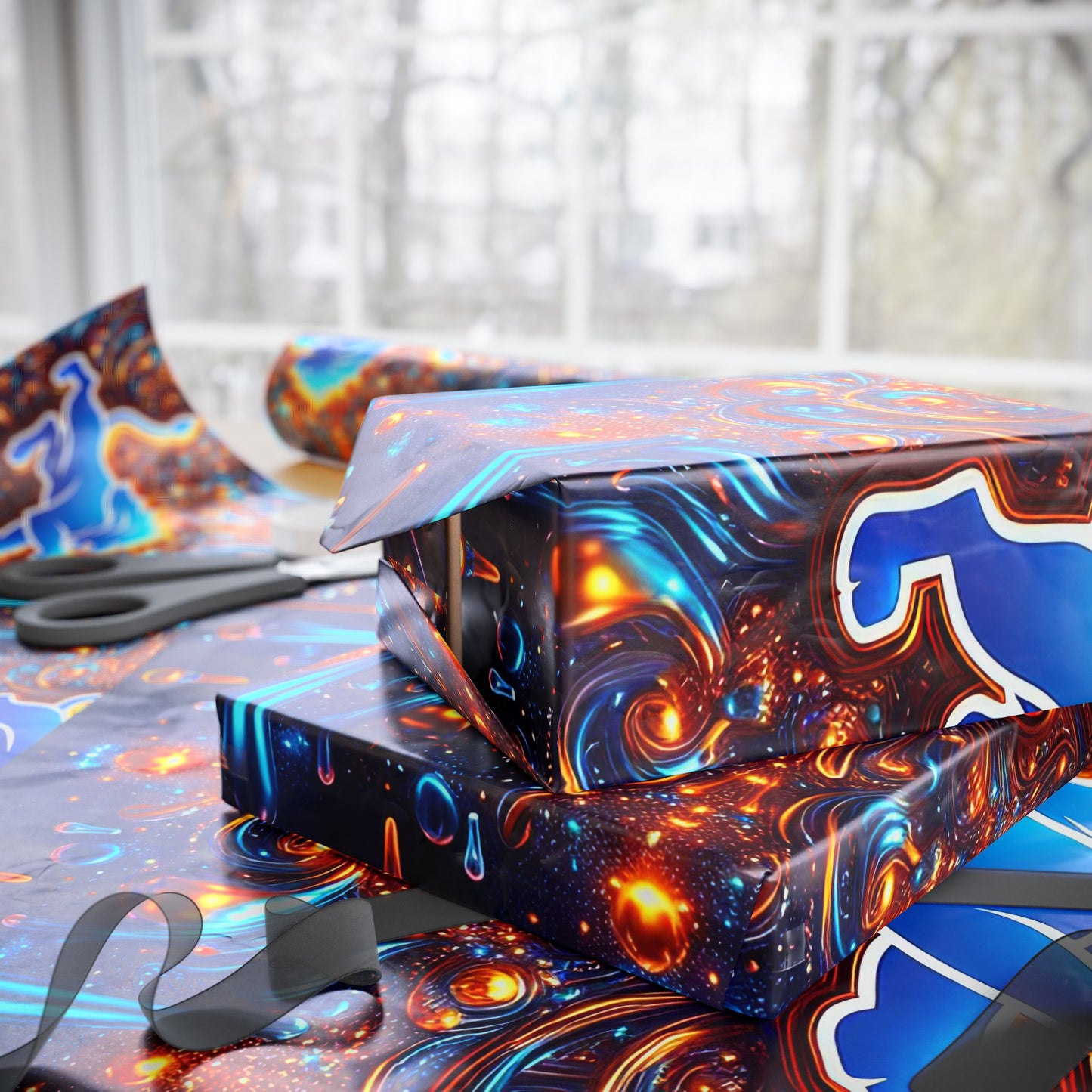 Detroit Lions Themed Gift Wrapping Papers