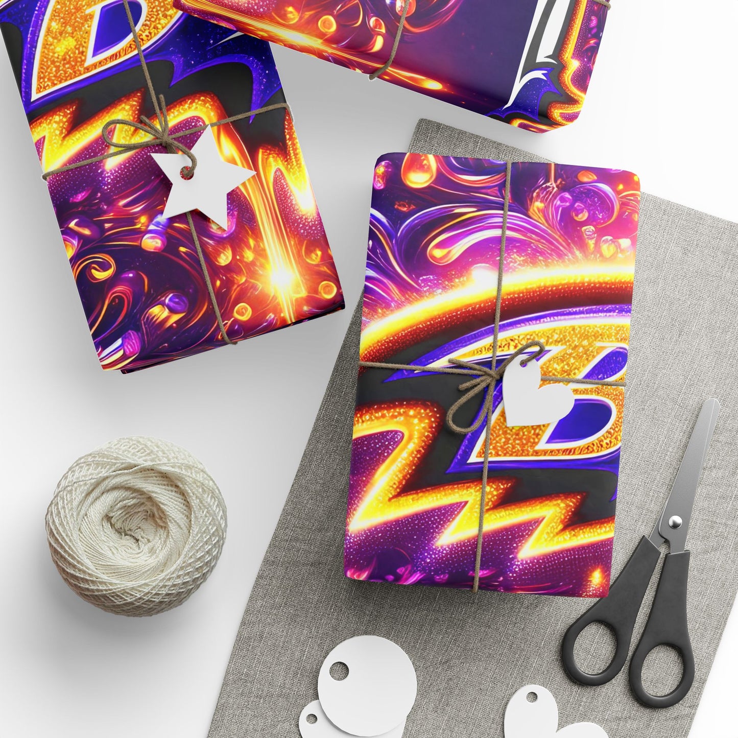 Baltimore Ravens Themed Gift Wrapping Papers