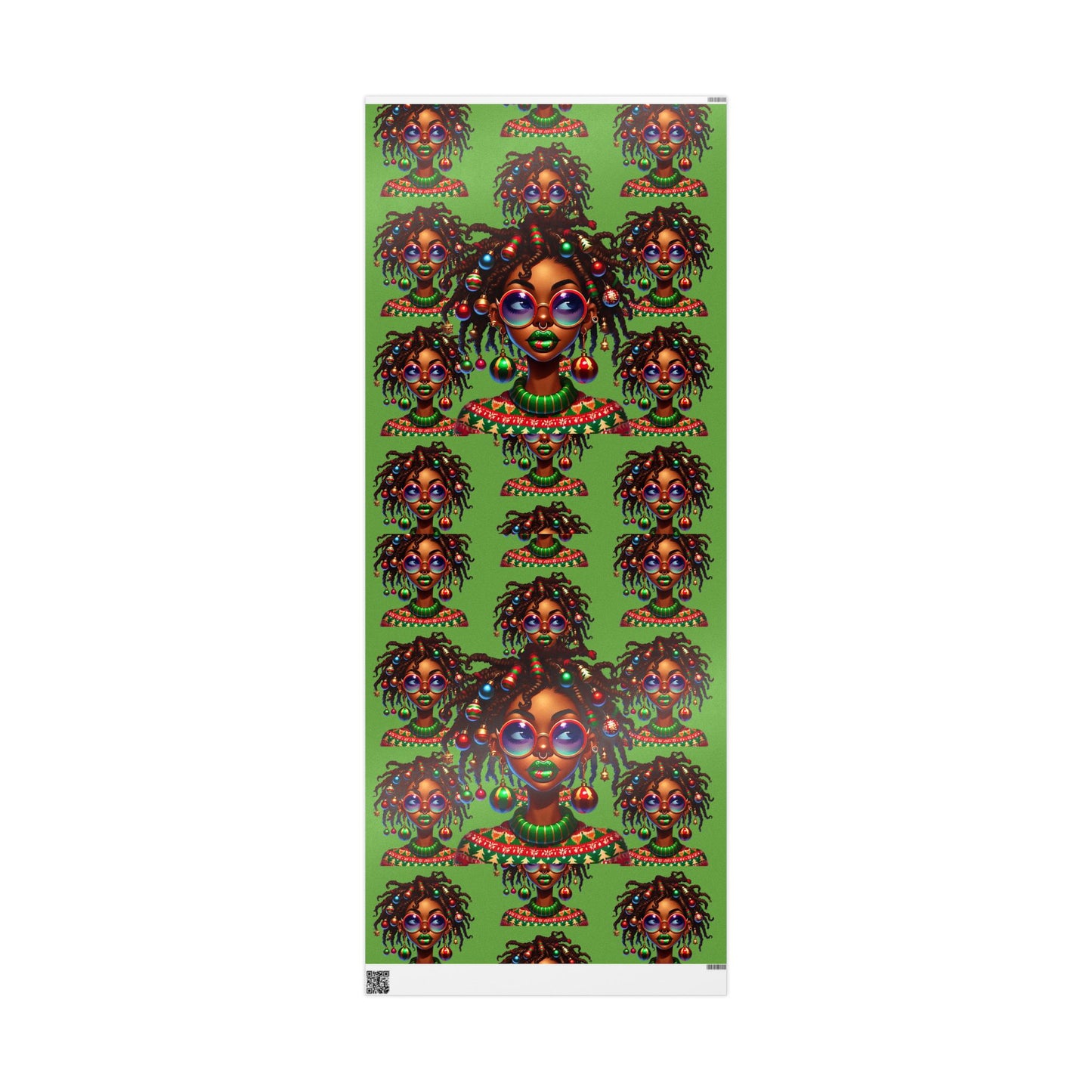 Christmas Quirky Girl 12 Gift Wrapping Papers