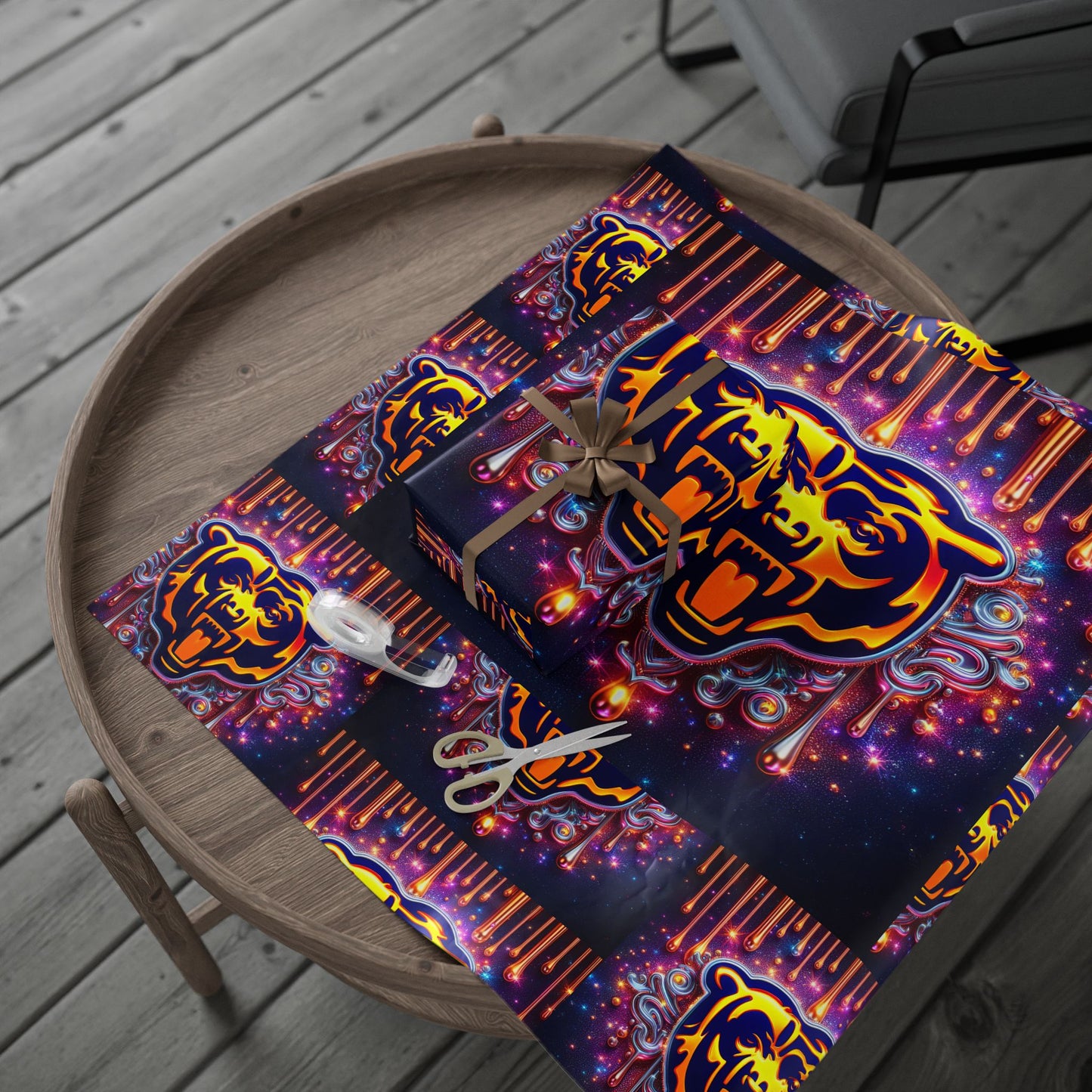 Gift Wrapping Paper - Chicago Bears Themed