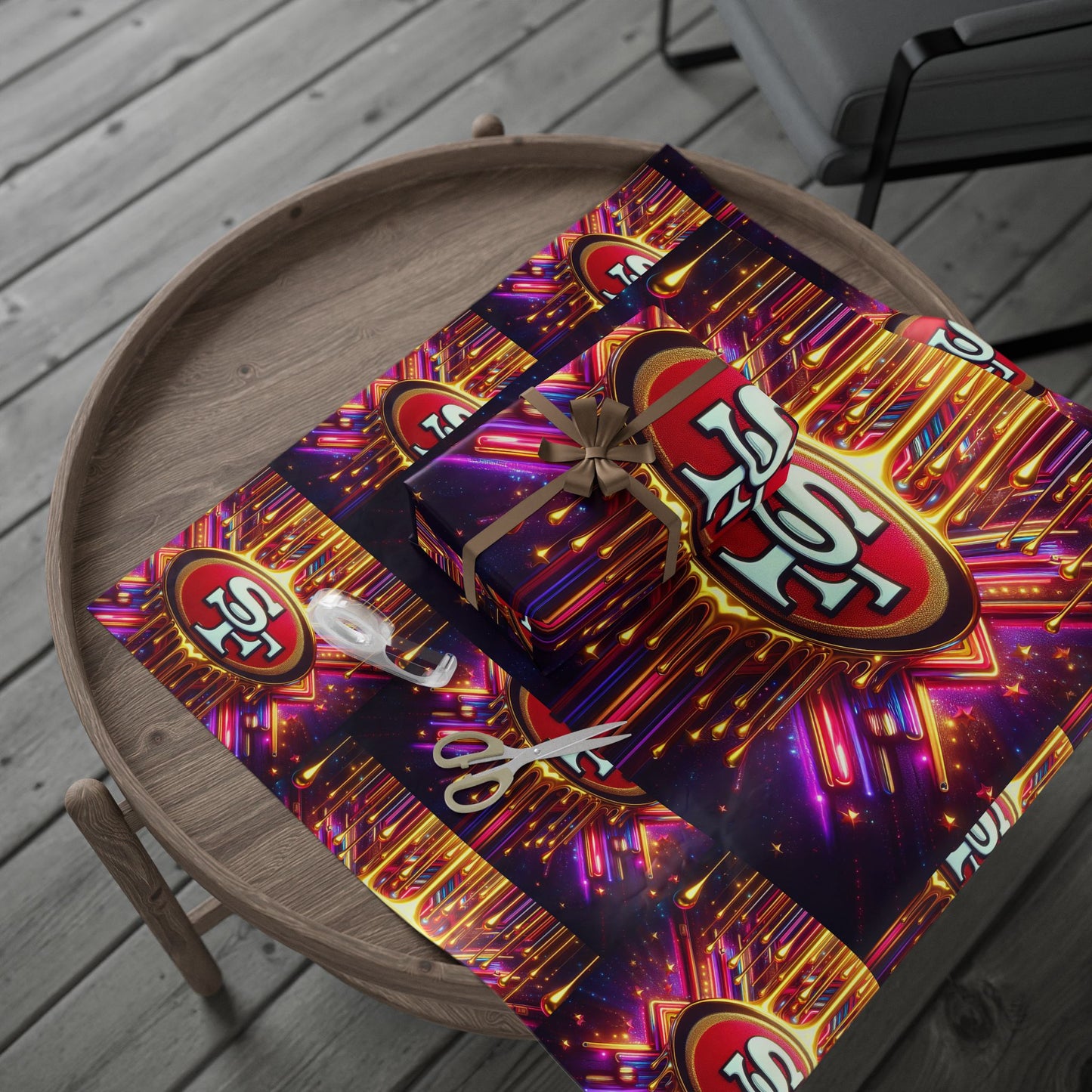 San Francisco 49ers themed Gift Wrapping Papers