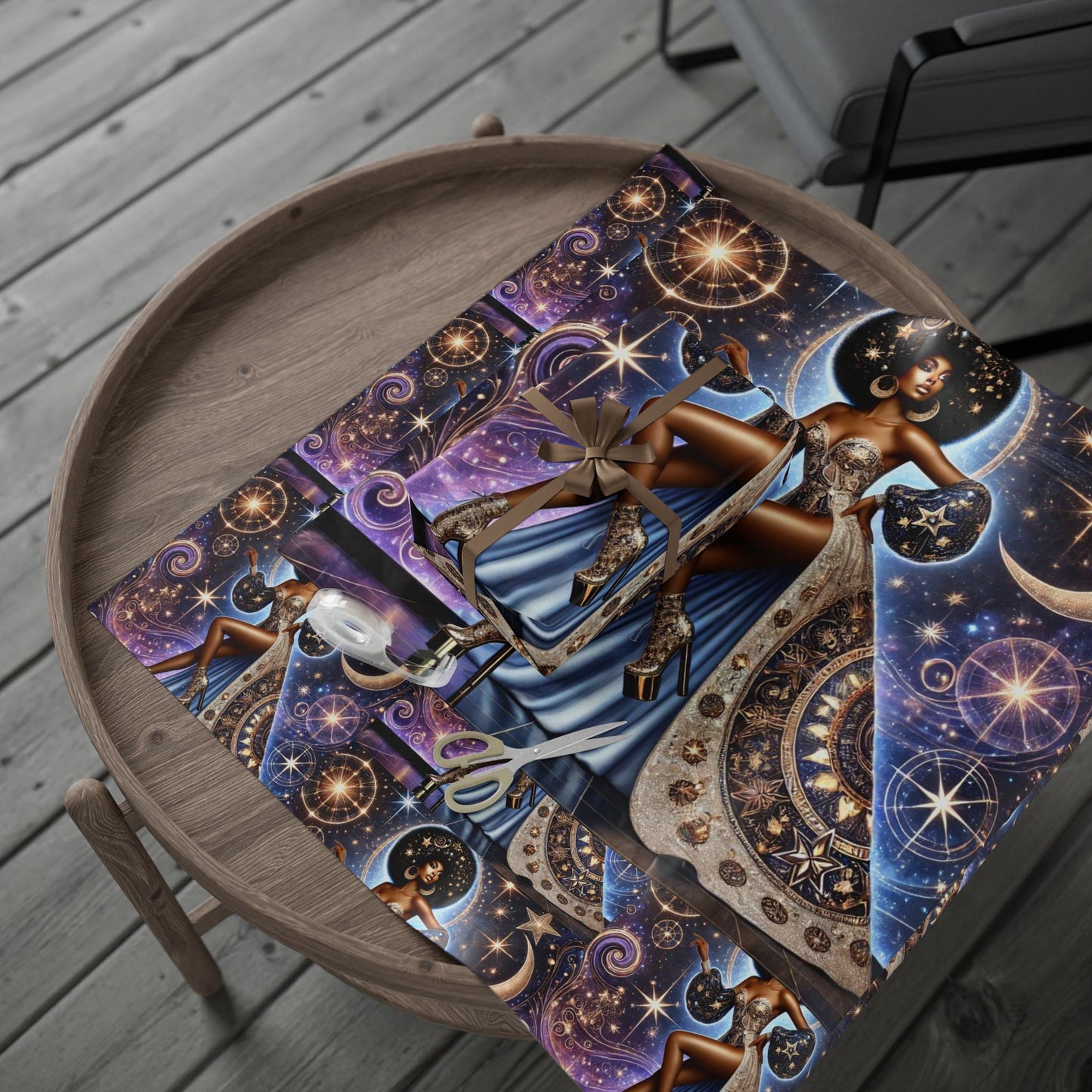 Celestial Goddess 8 Gift Wrapping Papers