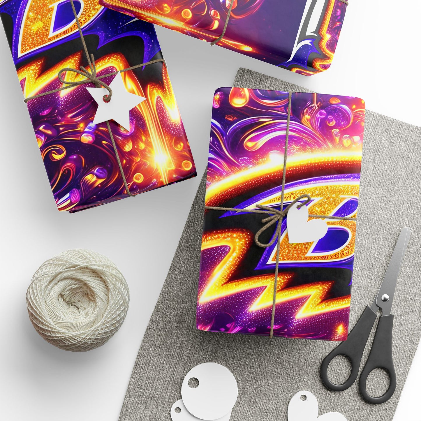 Baltimore Ravens Themed Gift Wrapping Papers