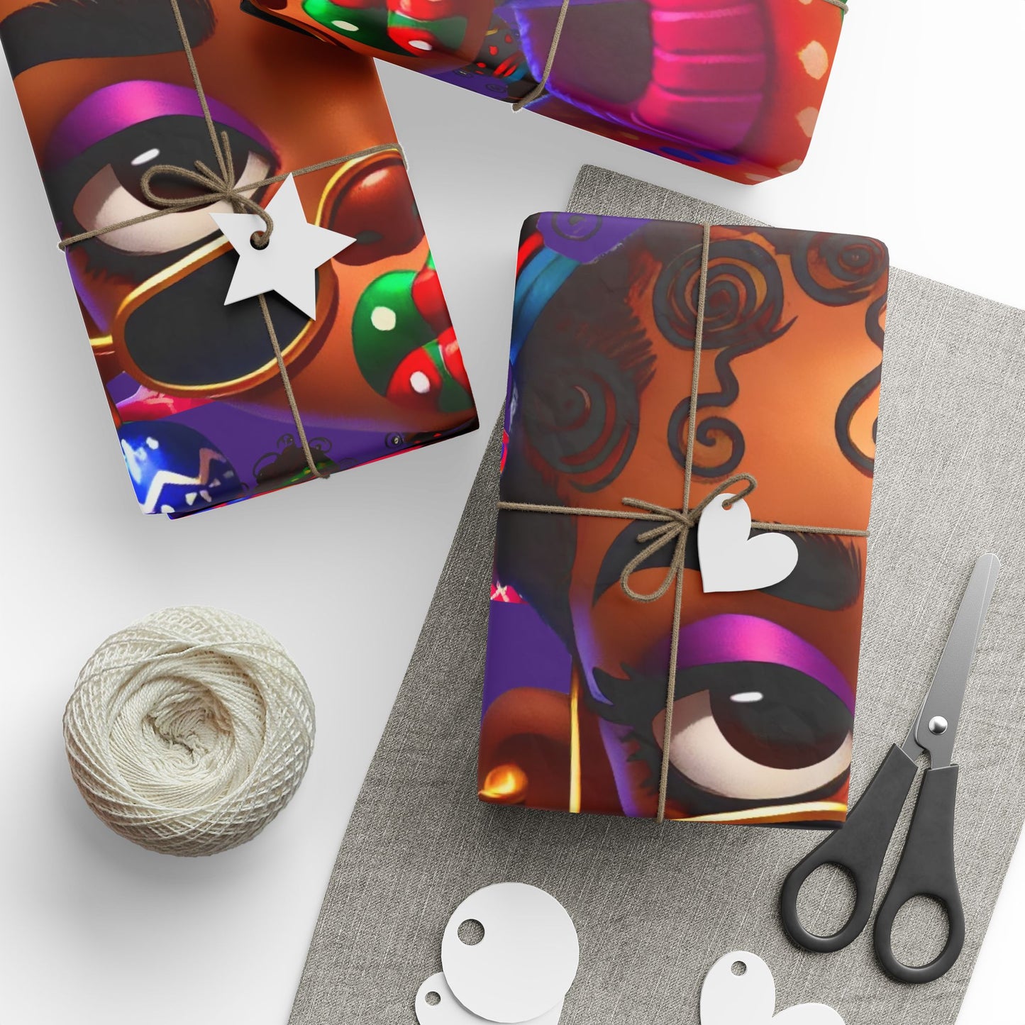 Christmas Quirky Girl 1 Gift Wrapping Papers