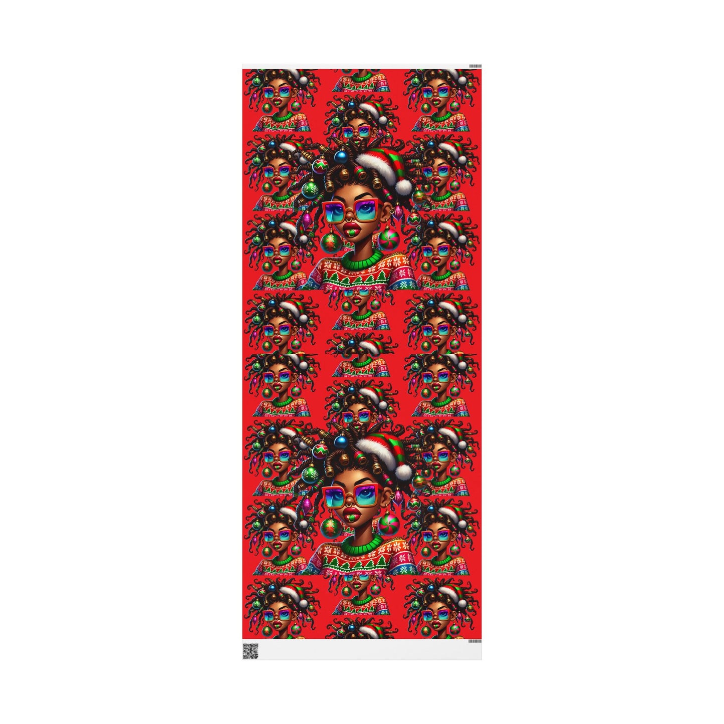 Christmas Quirky Girl 8 Gift Wrapping Papers