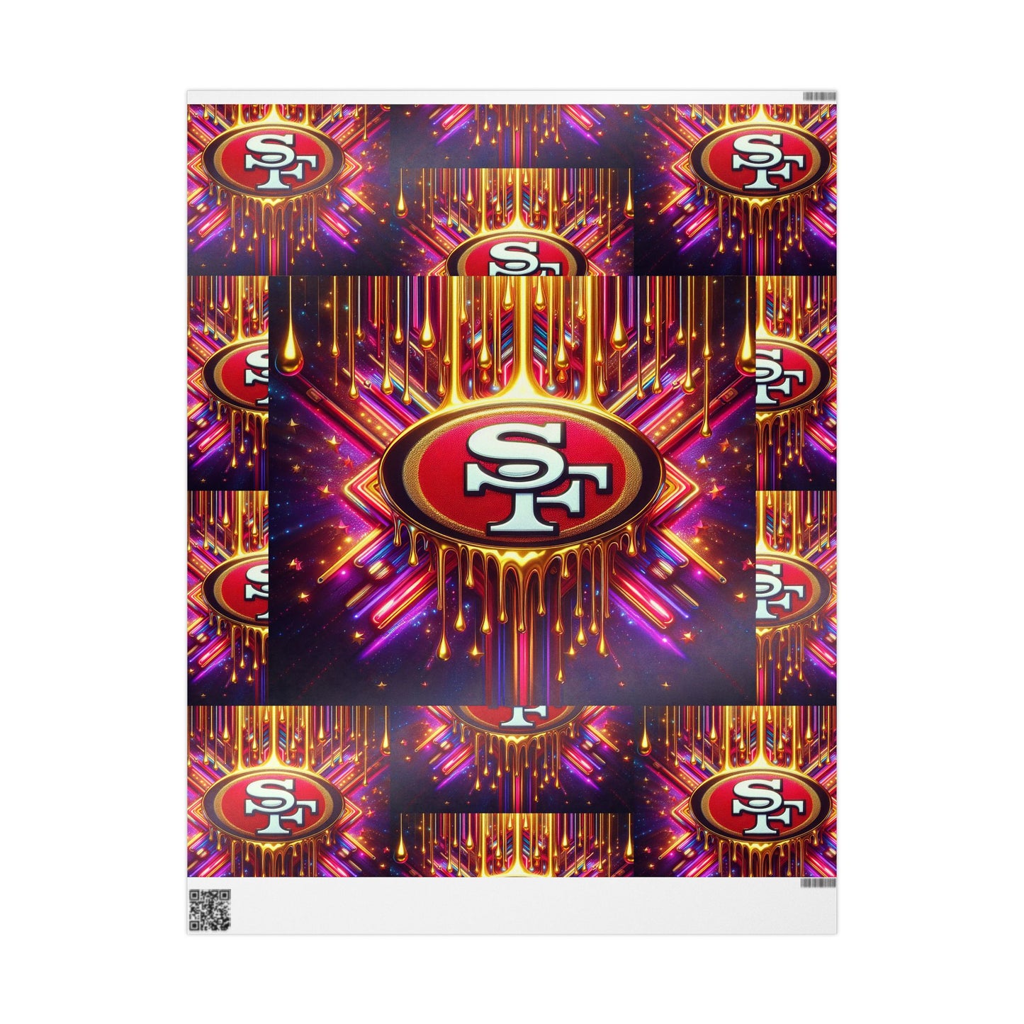 San Francisco 49ers themed Gift Wrapping Papers