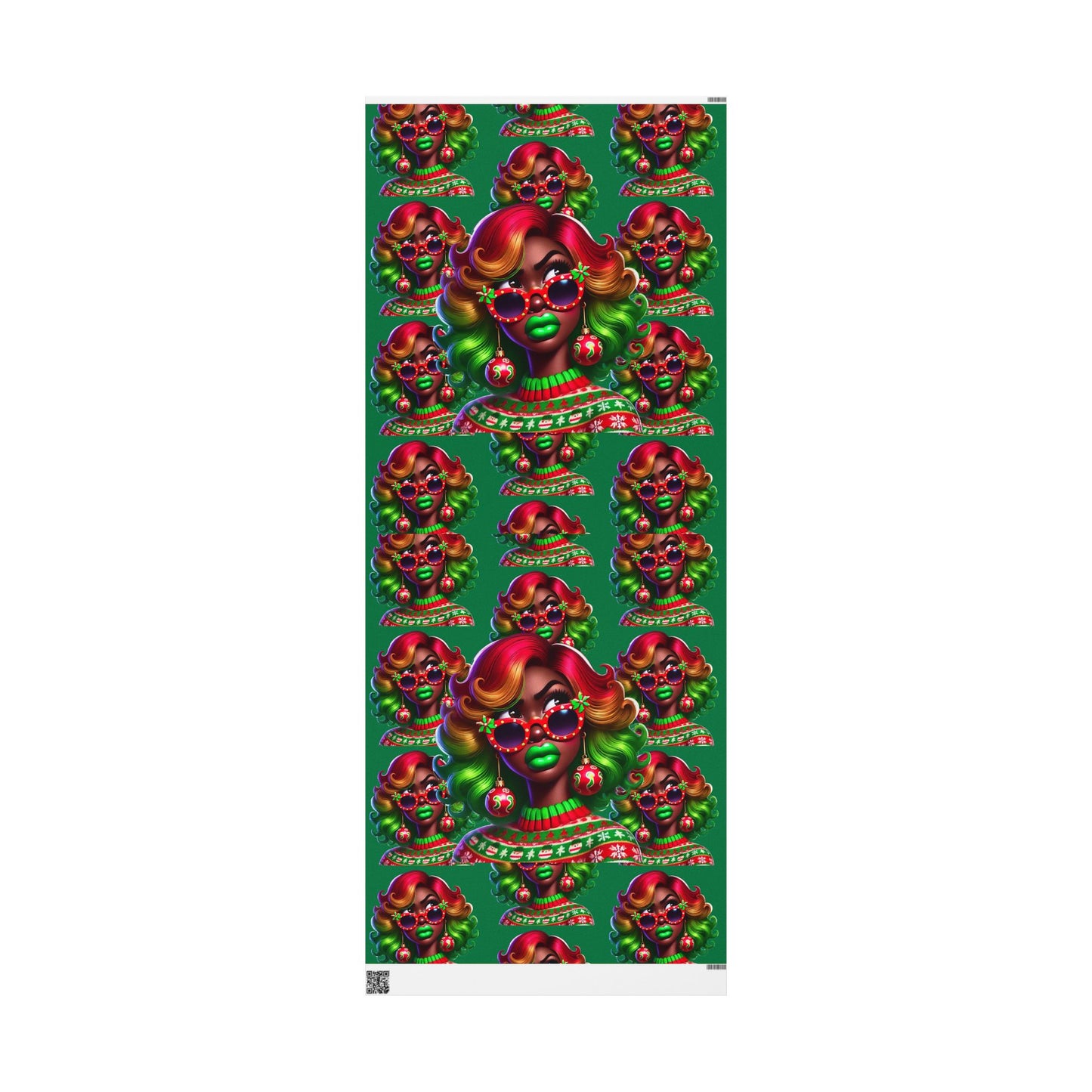 Christmas Quirky Girl 10 Gift Wrapping Papers