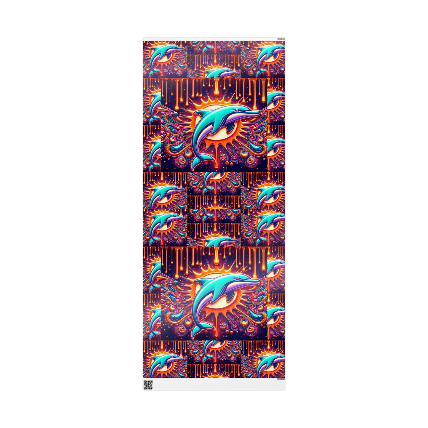 Miami Dolphins Themed Gift Wrapping Papers