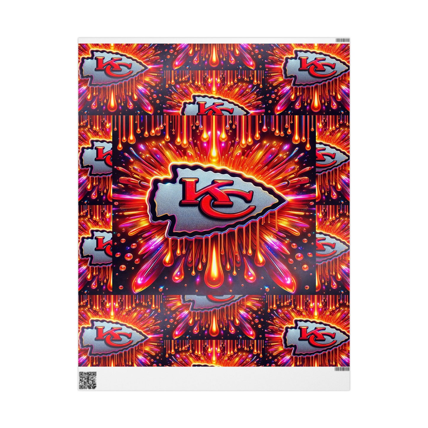 Kansas City Chiefs Themed Gift Wrapping Papers