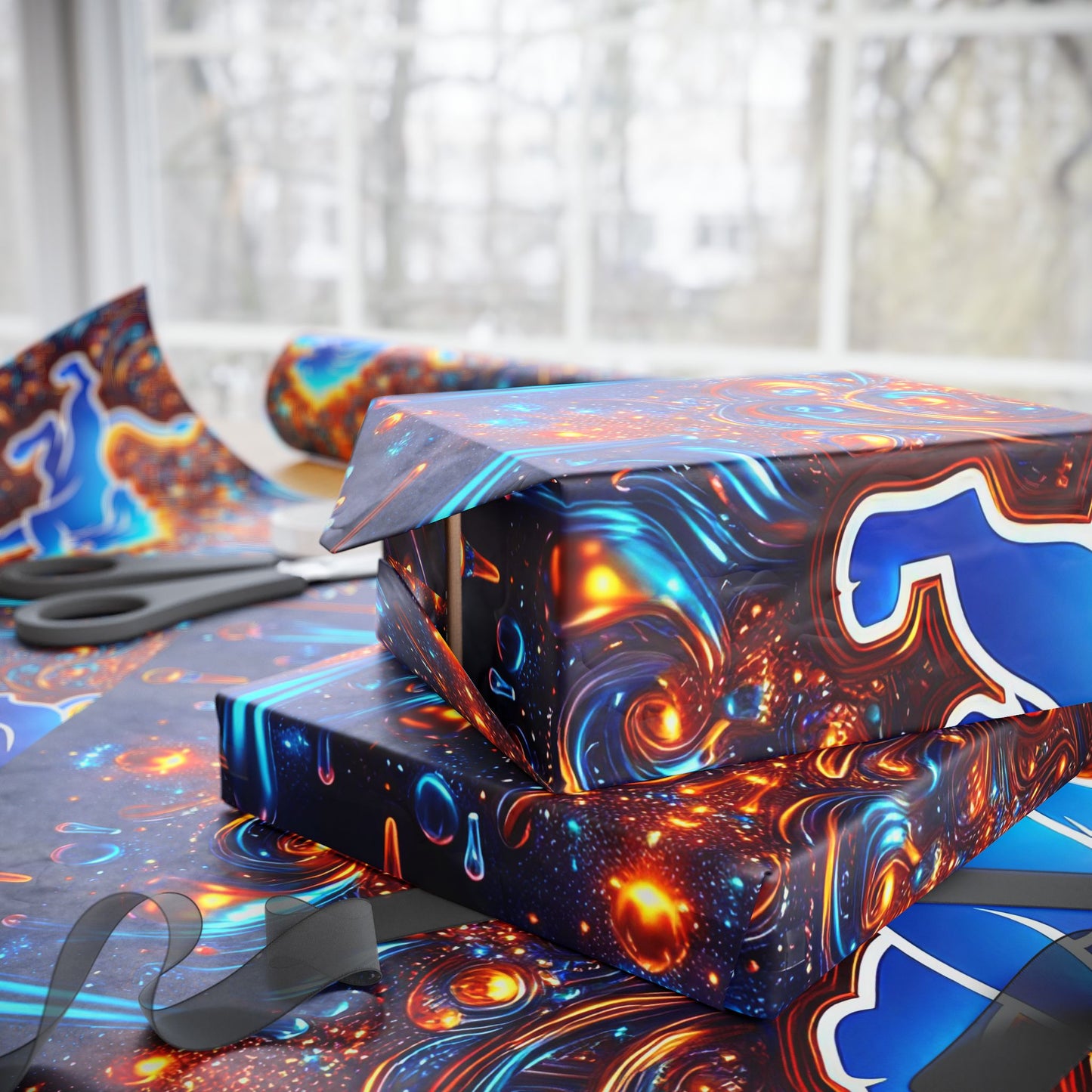 Detroit Lions Themed Gift Wrapping Papers