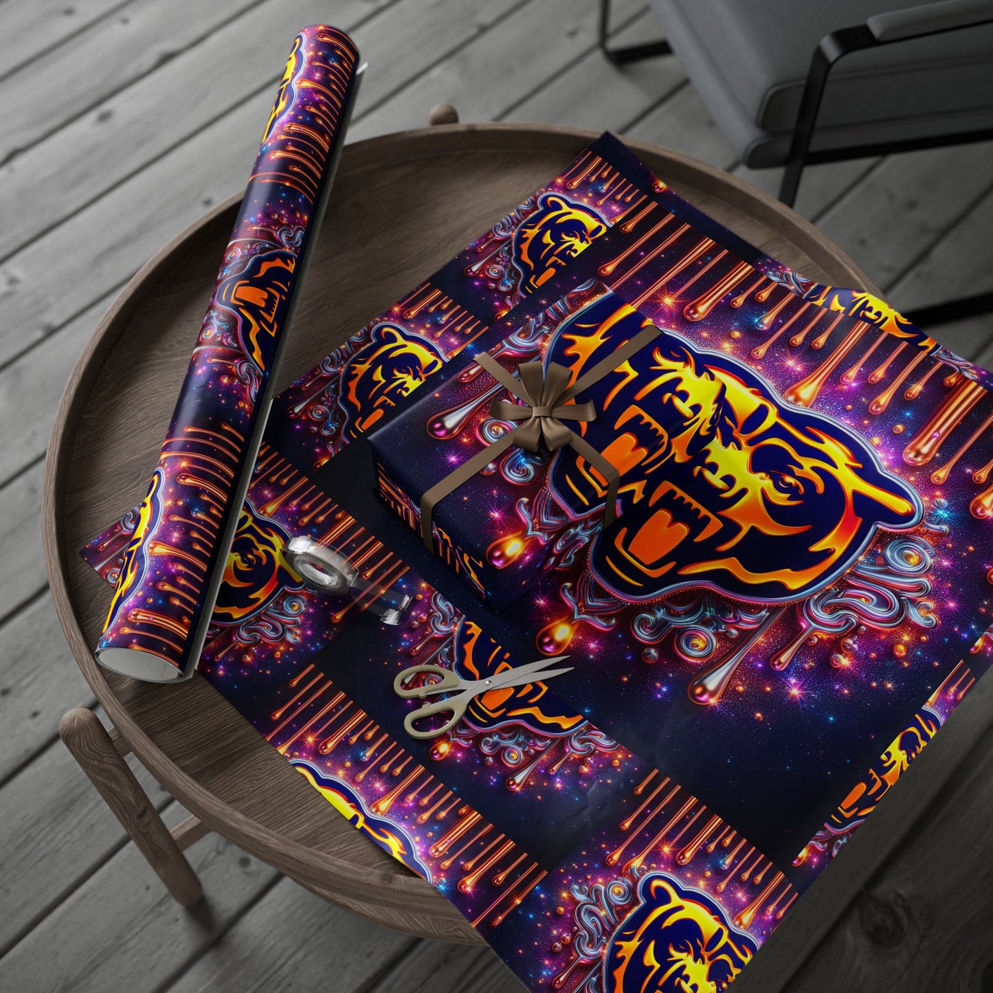 Gift Wrapping Paper - Chicago Bears Themed