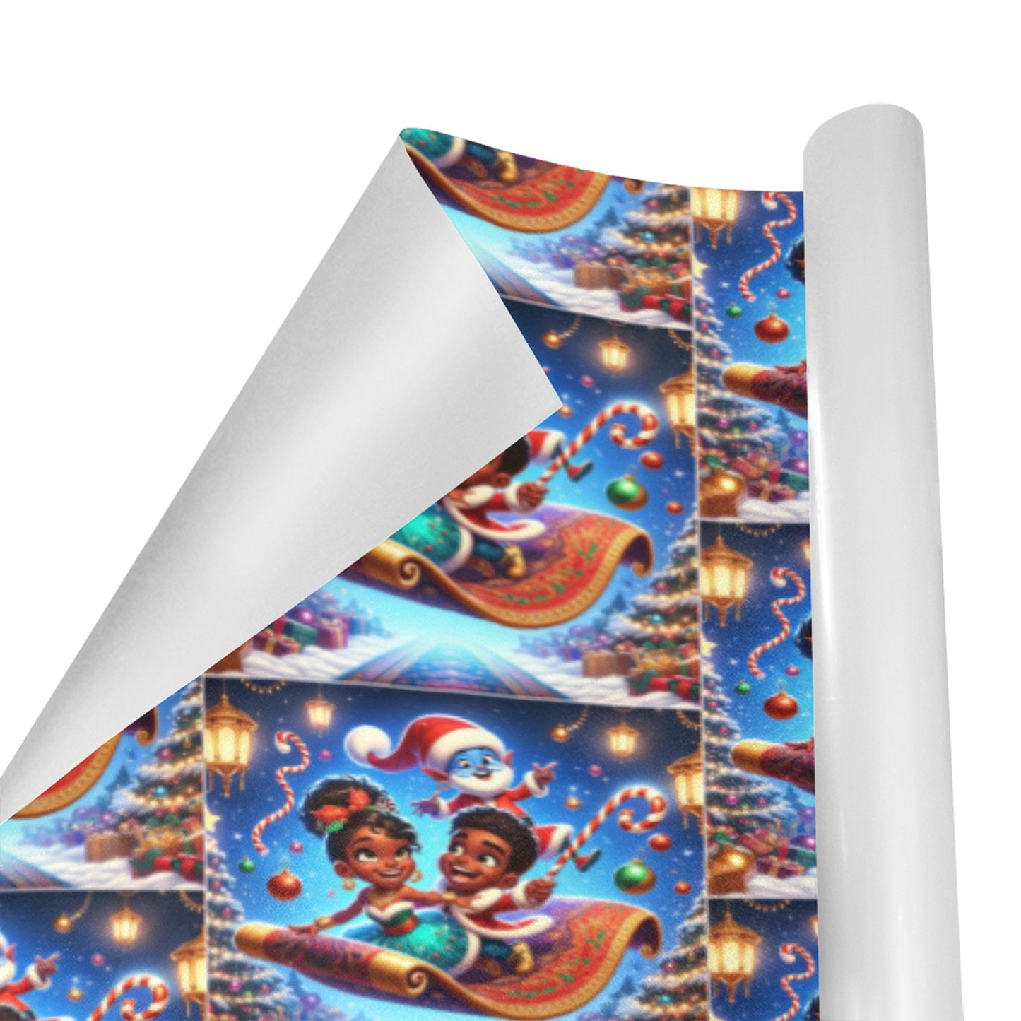 Christmas Carpet Ride 1.1 Custom Gift Wrapping Paper 58"x 23" (1 Roll)(Made in Queens)